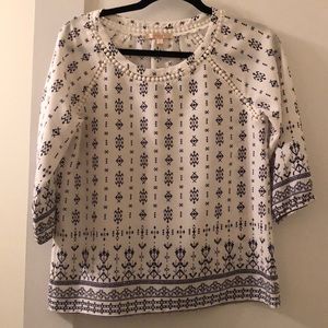 Aztec printed top